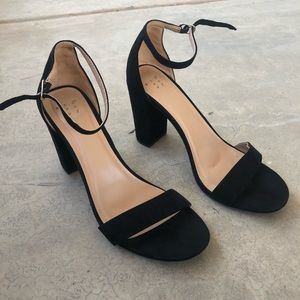 A NEW DAY | black block heel sandals size 10